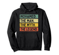 Mohamed Myth Legend Funny Personalized Hoodie - Streetwear Style for Adults - T-Shirt, Sweatshirt, Hoodie