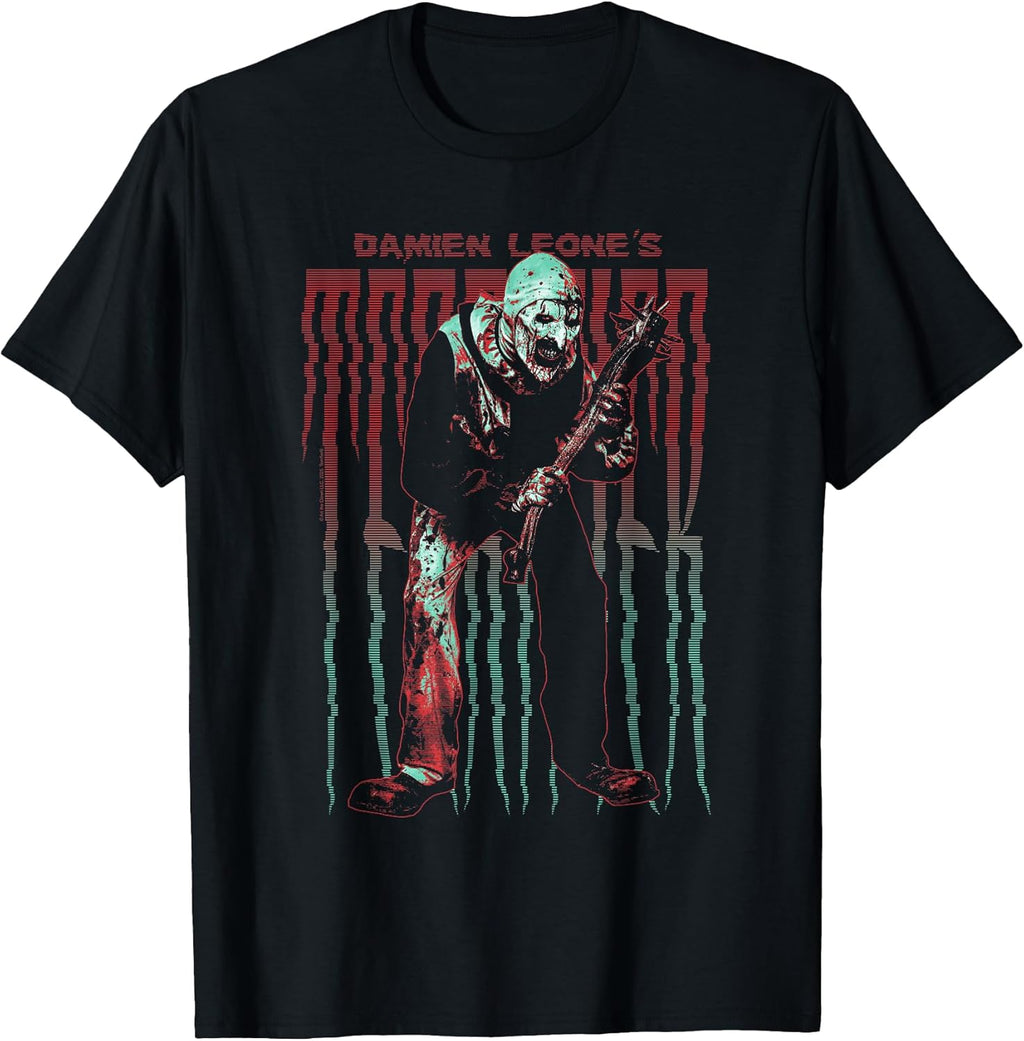 Stretched Out Logo with Art The Clown Horror Movie - Adult & Kids T-Shirts, Sweatshirts & Hoodies apparel design preview 1
