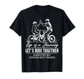 Cycling Dad And Son Bicycle Riding T-Shirt - Minimalist Print Unisex - T-Shirt, Sweatshirt, Hoodie