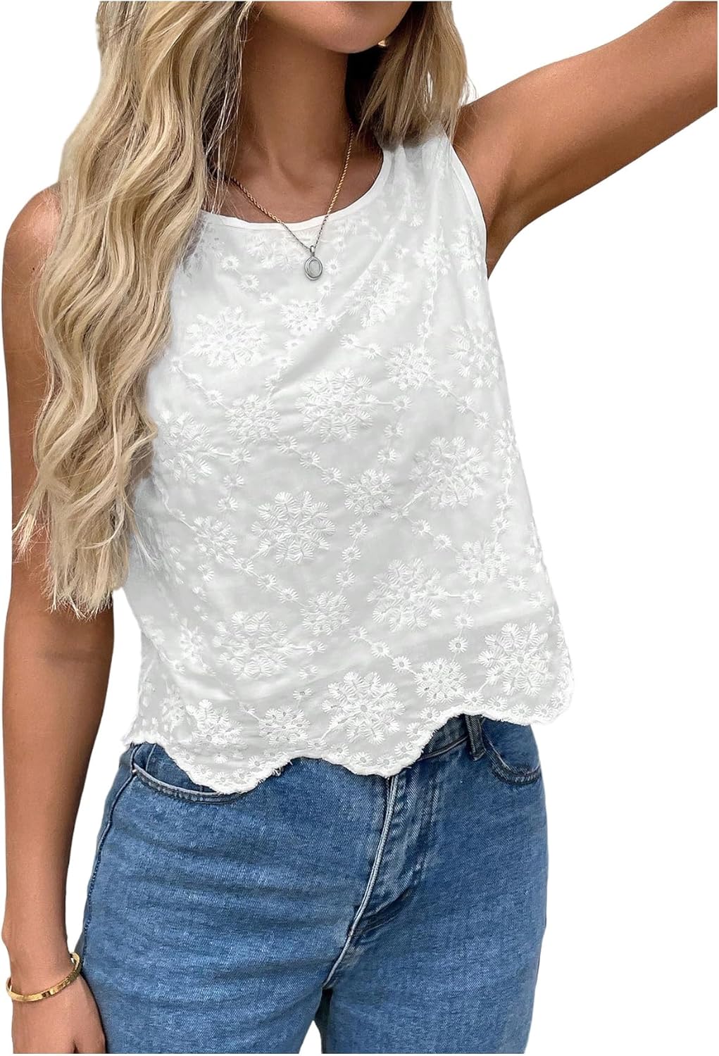 Women's Summer Sleeveless Embroidered Dressy Casual - Adult & Kids T-Shirts, Sweatshirts & Hoodies apparel design preview 1