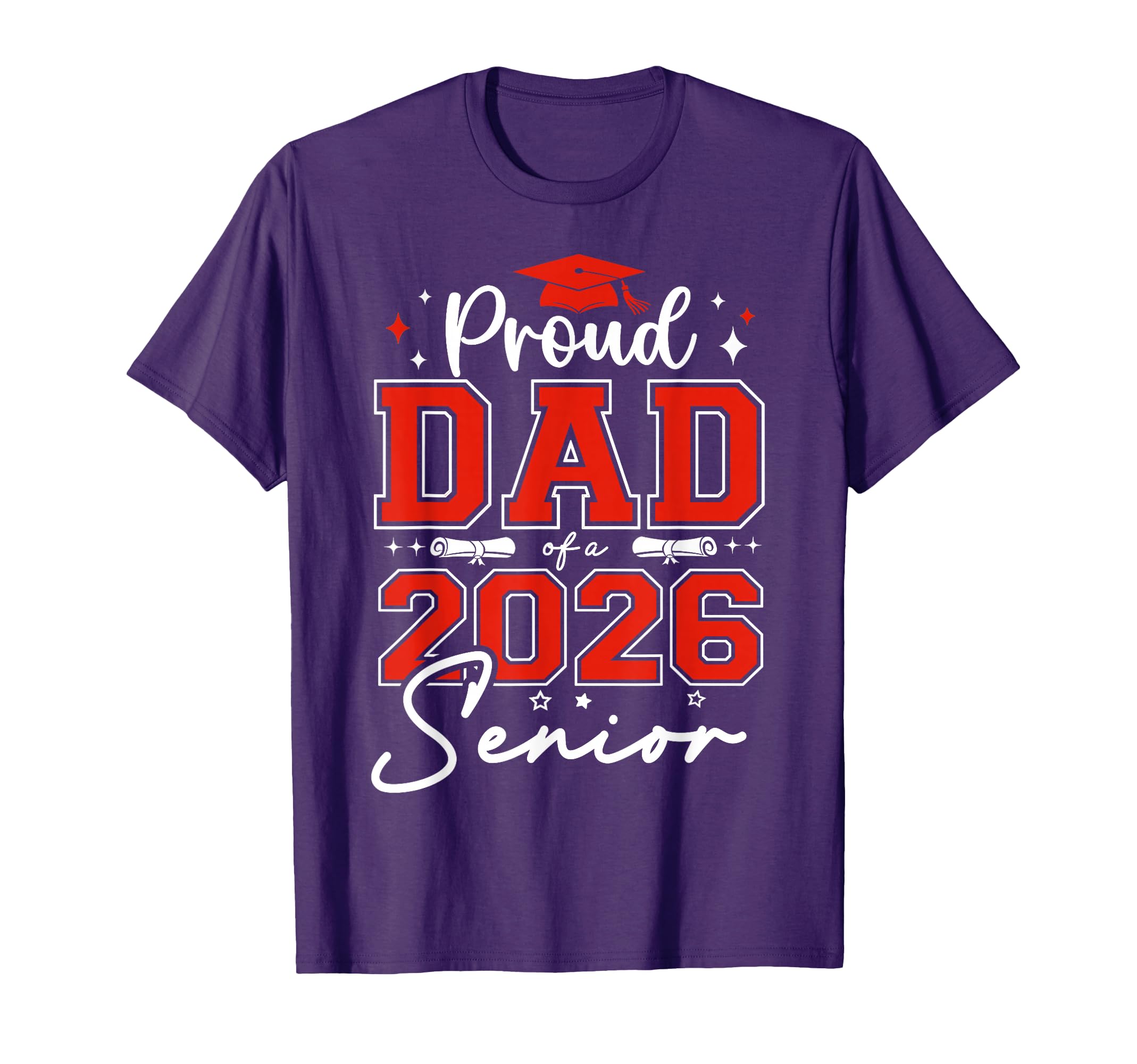 Senior 2026 Proud Dad 2026 Senior T-Shirt - Aesthetic Graphic for Adults - T-Shirt, Sweatshirt, Hoodie