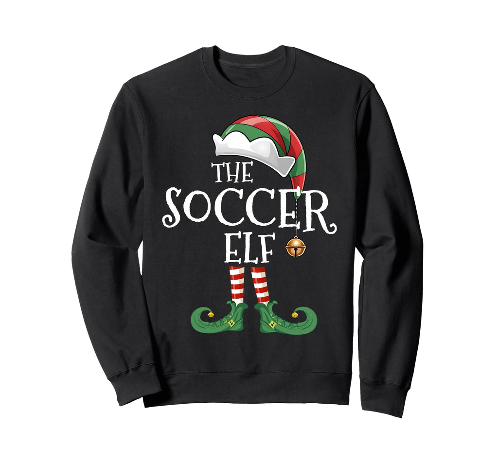Soccer Elf Matching Family Group Sweatshirt - Trendy Graphic for Adults - T-Shirt, Sweatshirt, Hoodie