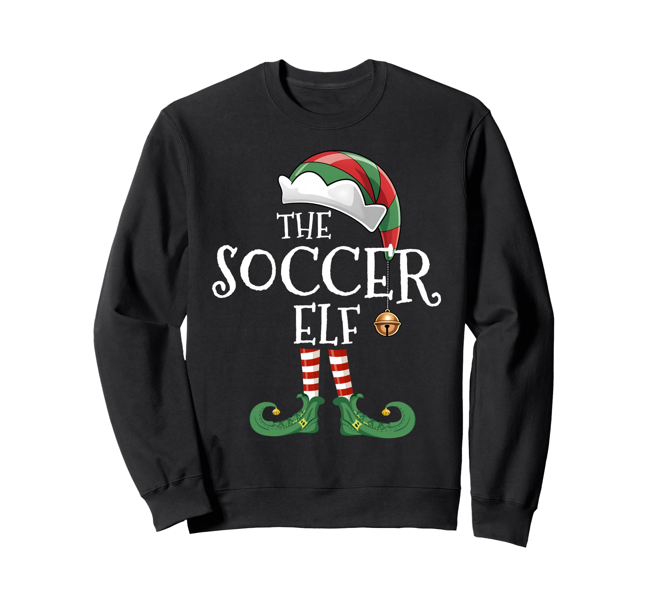 Soccer Elf Matching Family Group Sweatshirt - Trendy Graphic for Adults - T-Shirt, Sweatshirt, Hoodie