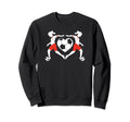 Soccer Players Soccer Ball Heart Sweatshirt - Aesthetic Graphic Men Women - T-Shirt, Sweatshirt, Hoodie