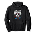 Soccer Brother Match Football Game Hoodie - Minimalist Print Men Women - T-Shirt, Sweatshirt, Hoodie