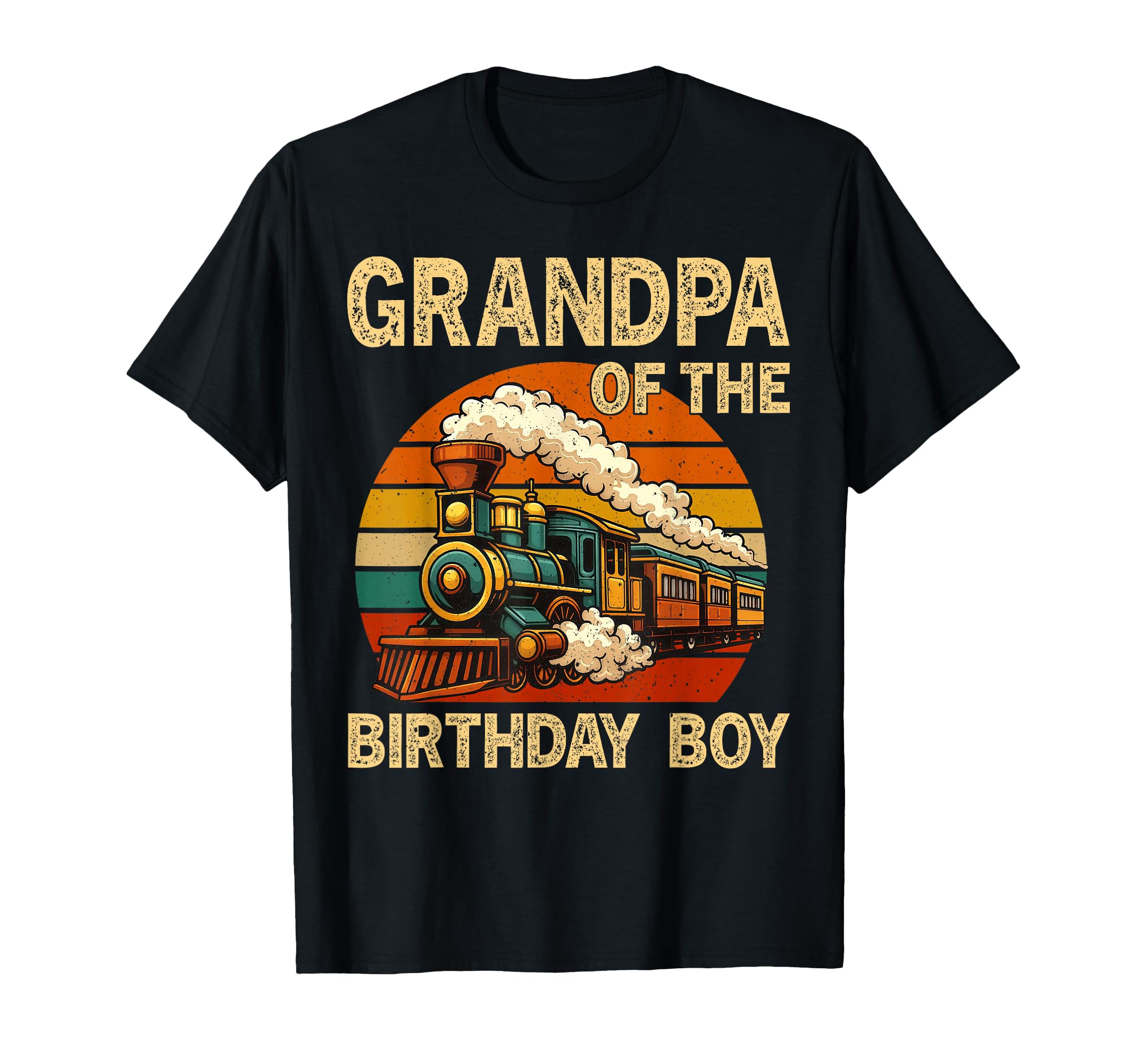 Grandpa Birthday Train Matching Family T-Shirt - Streetwear Style Unisex - T-Shirt, Sweatshirt, Hoodie