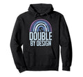 Double Twin Dad Hoodie - Unique Graphic Men Women - T-Shirt, Sweatshirt, Hoodie