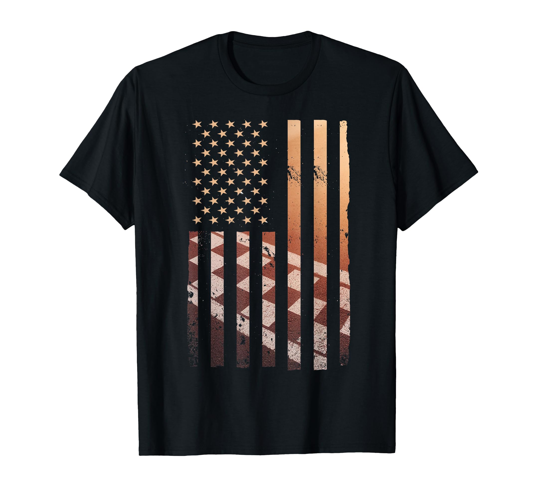 American Flag Racing Race Car Usa Family T-Shirt - Trendy Graphic Unisex - T-Shirt, Sweatshirt, Hoodie