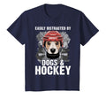 Easily Distracted Dogs And Hockey T-Shirt - Streetwear Style for Adults - T-Shirt, Sweatshirt, Hoodie