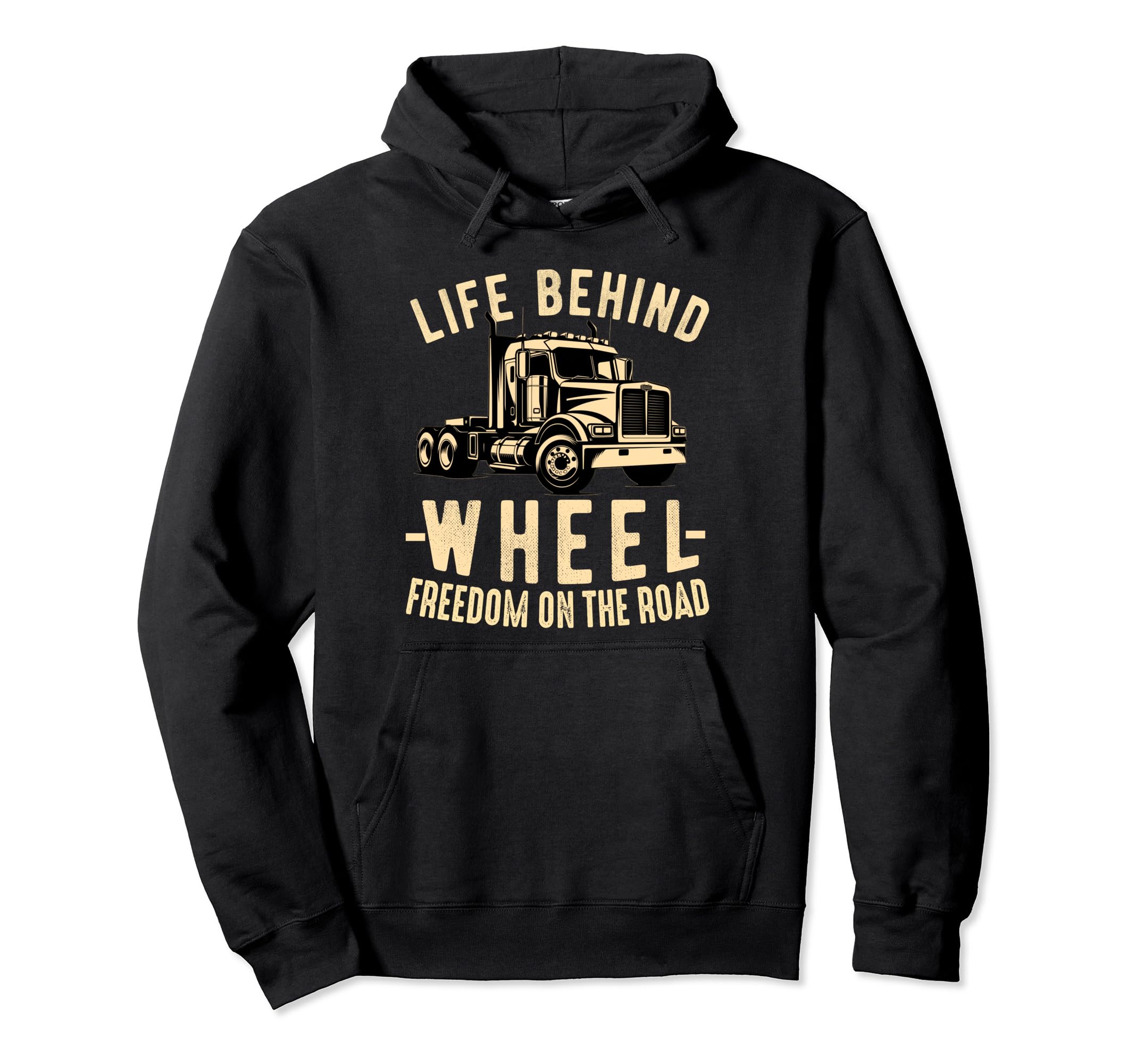 Truck Driver Trucker Dad Husband Hoodie - Graphic Print for Adults - T-Shirt, Sweatshirt, Hoodie