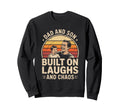 Dad And Son Built Laughs And Chaos Sweatshirt - Novelty Apparel for Adults - T-Shirt, Sweatshirt, Hoodie