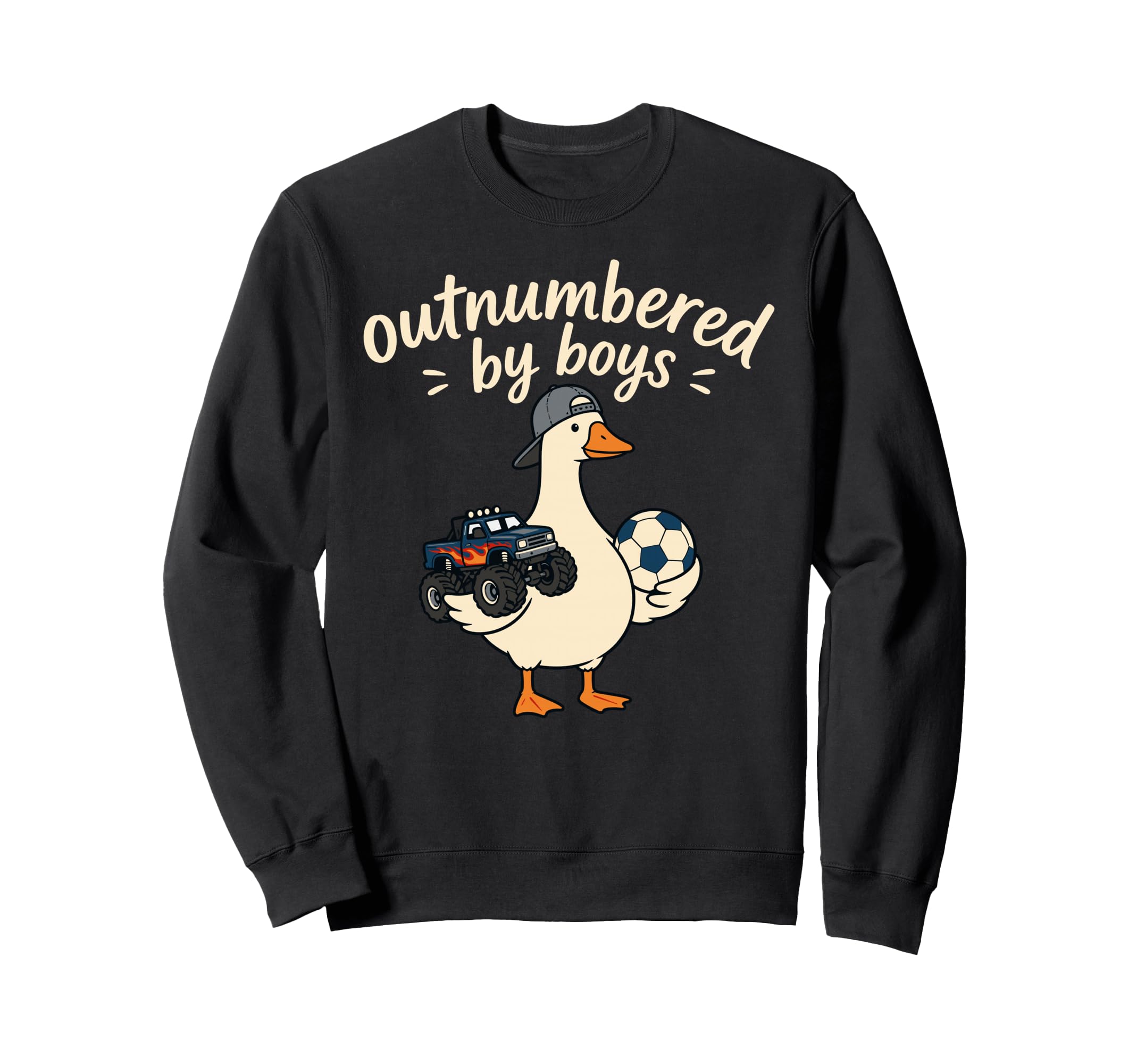 Funny Mom Silly Goose Outnumbered Sweatshirt - Aesthetic Graphic Unisex - T-Shirt, Sweatshirt, Hoodie