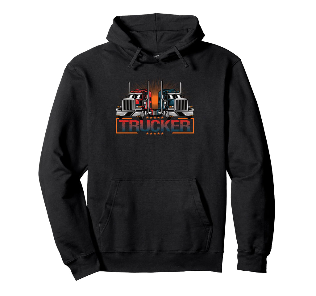 Best Truckin Dad Ever Truck Driver Hoodie - Aesthetic Graphic Men Women - T-Shirt, Sweatshirt, Hoodie