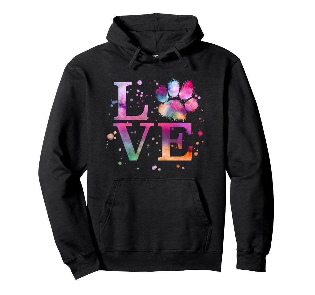 Love Dog Paw Colorful National Hoodie - Aesthetic Graphic for Adults - T-Shirt, Sweatshirt, Hoodie