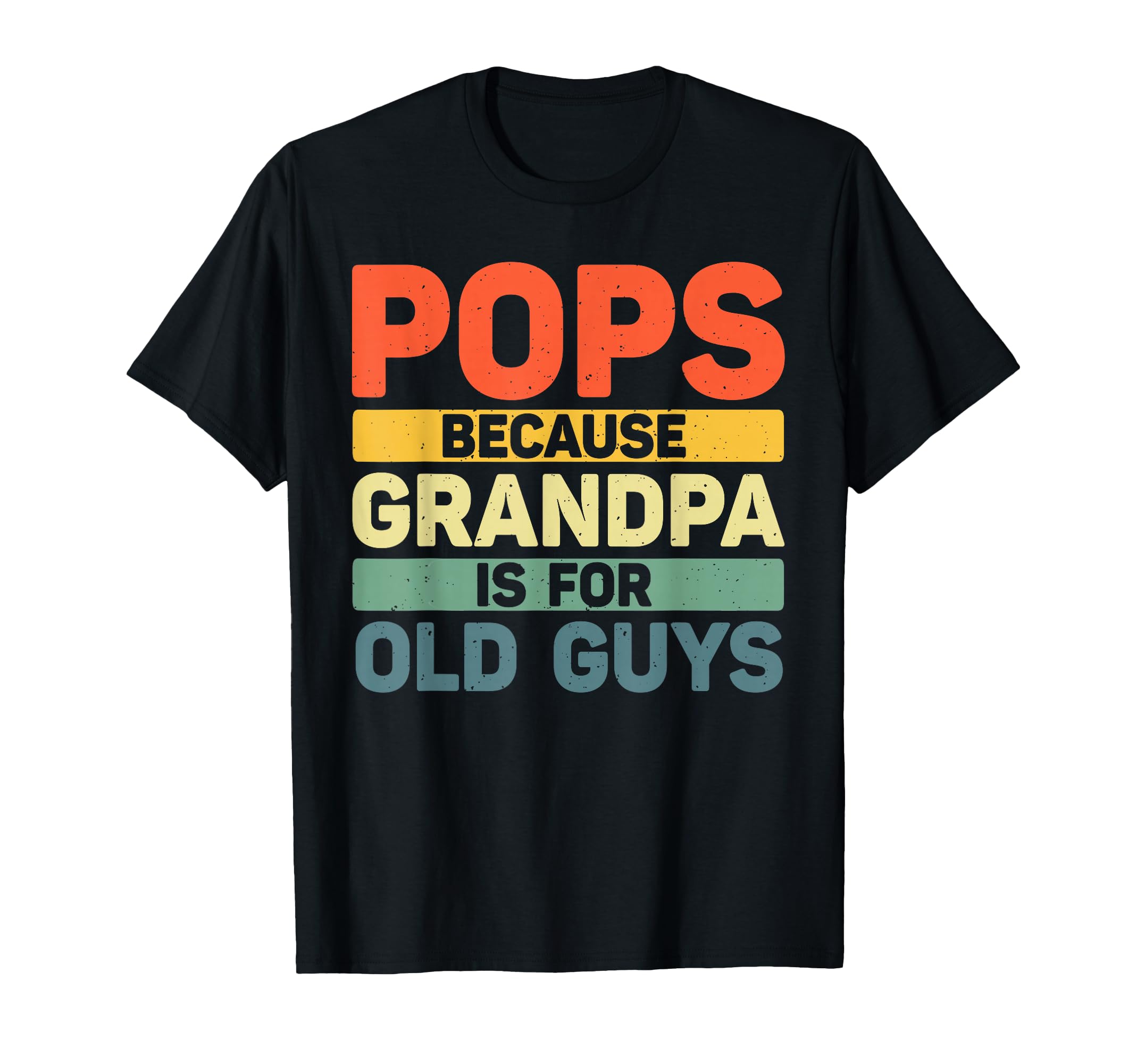 Pops Grandpa From Grandkids Fathers T-Shirt - Custom Art Print Men Women - T-Shirt, Sweatshirt, Hoodie