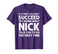 Nick Gift Name Personalized Birthday T-Shirt - Graphic Print Men Women - T-Shirt, Sweatshirt, Hoodie