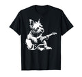 Dog Guitarist Guitar Westie Dad Mom T-Shirt - Aesthetic Graphic for Adults - T-Shirt, Sweatshirt, Hoodie