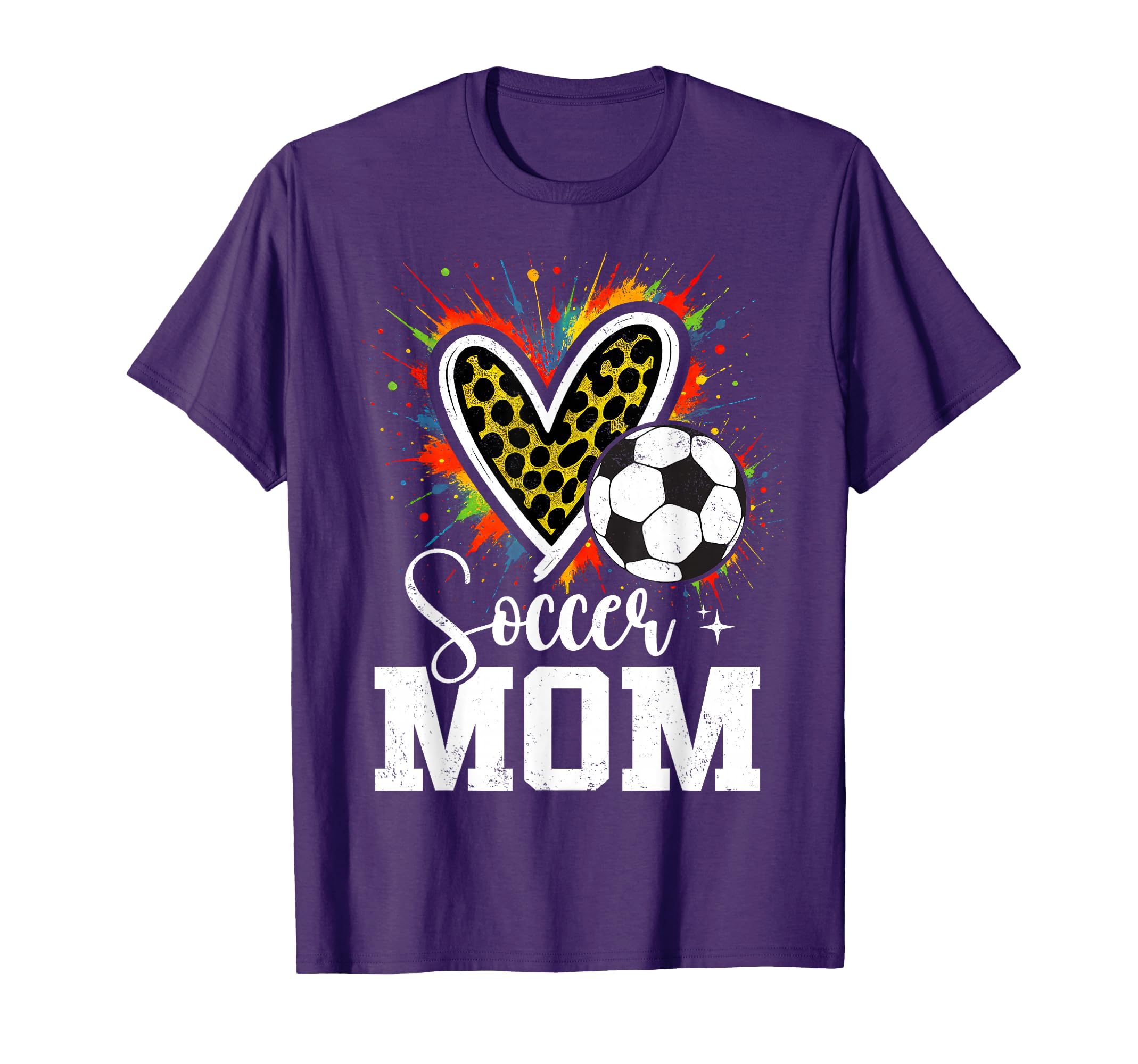 My Favorite Soccer Ball Mom Leopard T-Shirt - Graphic Print Men Women - T-Shirt, Sweatshirt, Hoodie