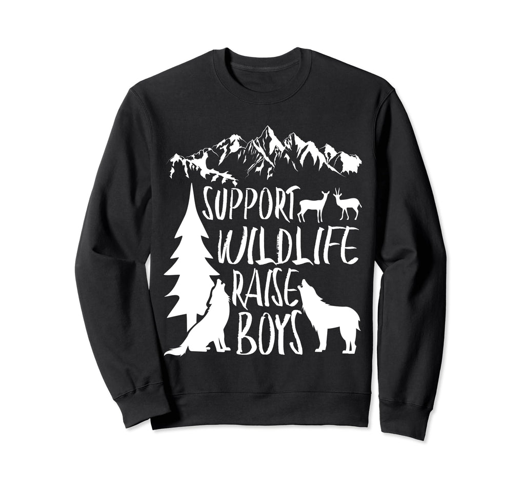 Support Wildlife Raise Funny Sweatshirt - Minimalist Print for Adults - T-Shirt, Sweatshirt, Hoodie