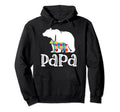 Proud Autism Papa Bear Autism Hoodie - Streetwear Style Men Women - T-Shirt, Sweatshirt, Hoodie