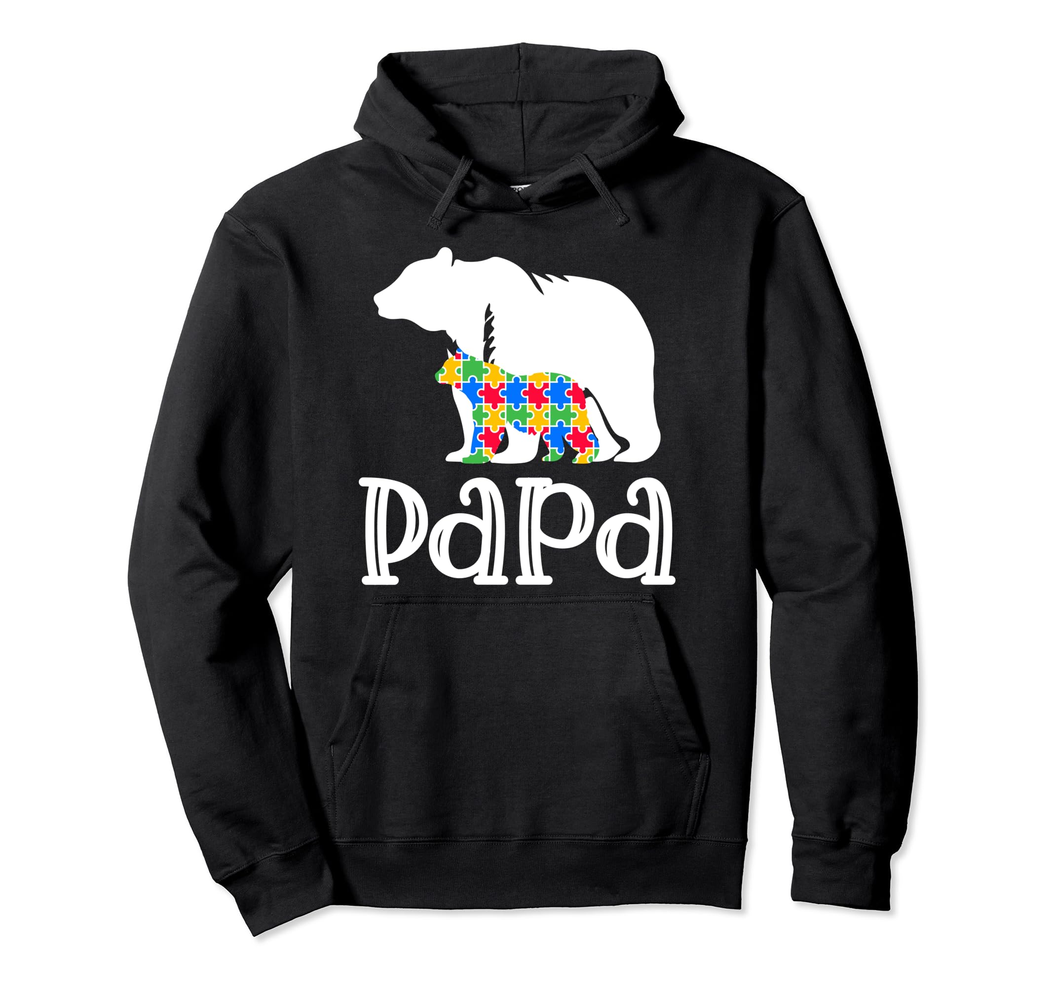Proud Autism Papa Bear Autism Hoodie - Streetwear Style Men Women - T-Shirt, Sweatshirt, Hoodie