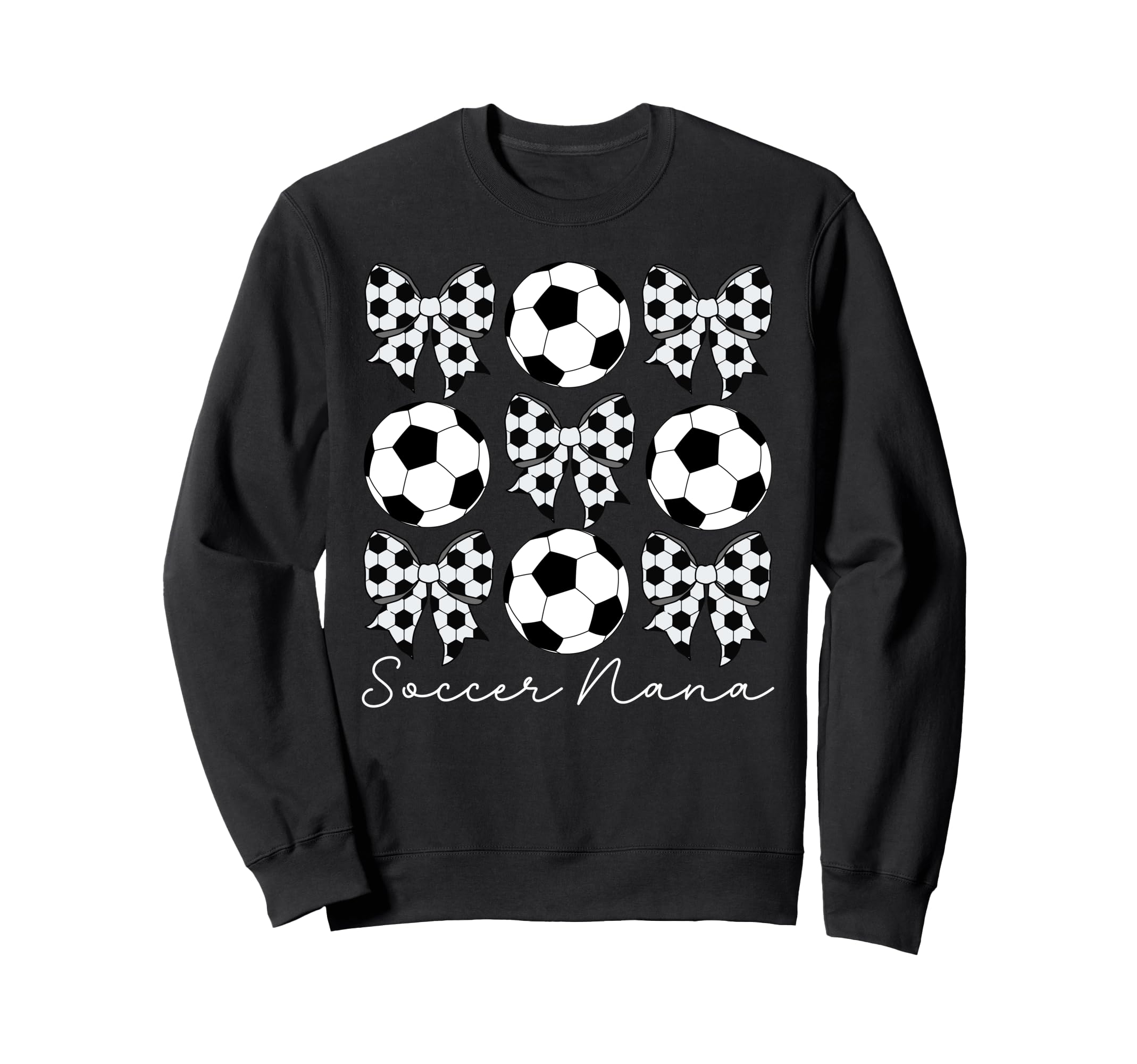 Soccer Nana Coquette Nana Soccer Sweatshirt - Minimalist Print for Adults - T-Shirt, Sweatshirt, Hoodie