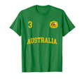 Australia Soccer No 3 Back T-Shirt - Aesthetic Graphic for Adults - T-Shirt, Sweatshirt, Hoodie