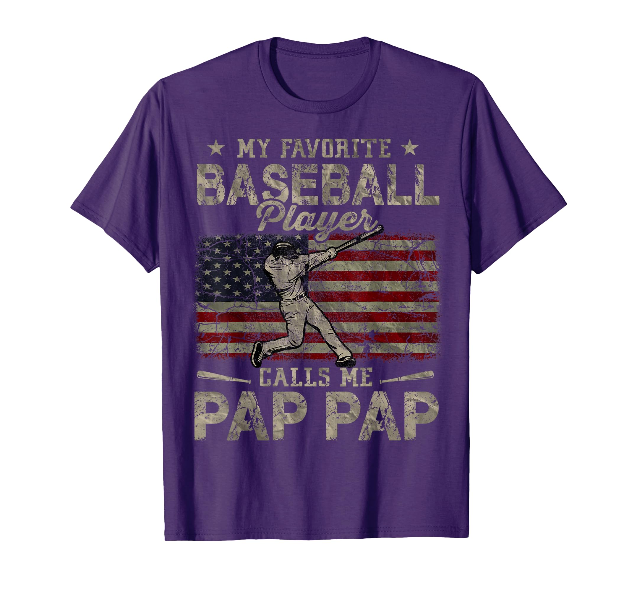 My Favorite Baseball Player Calls Me Pap T-Shirt - Novelty Apparel Unisex - T-Shirt, Sweatshirt, Hoodie