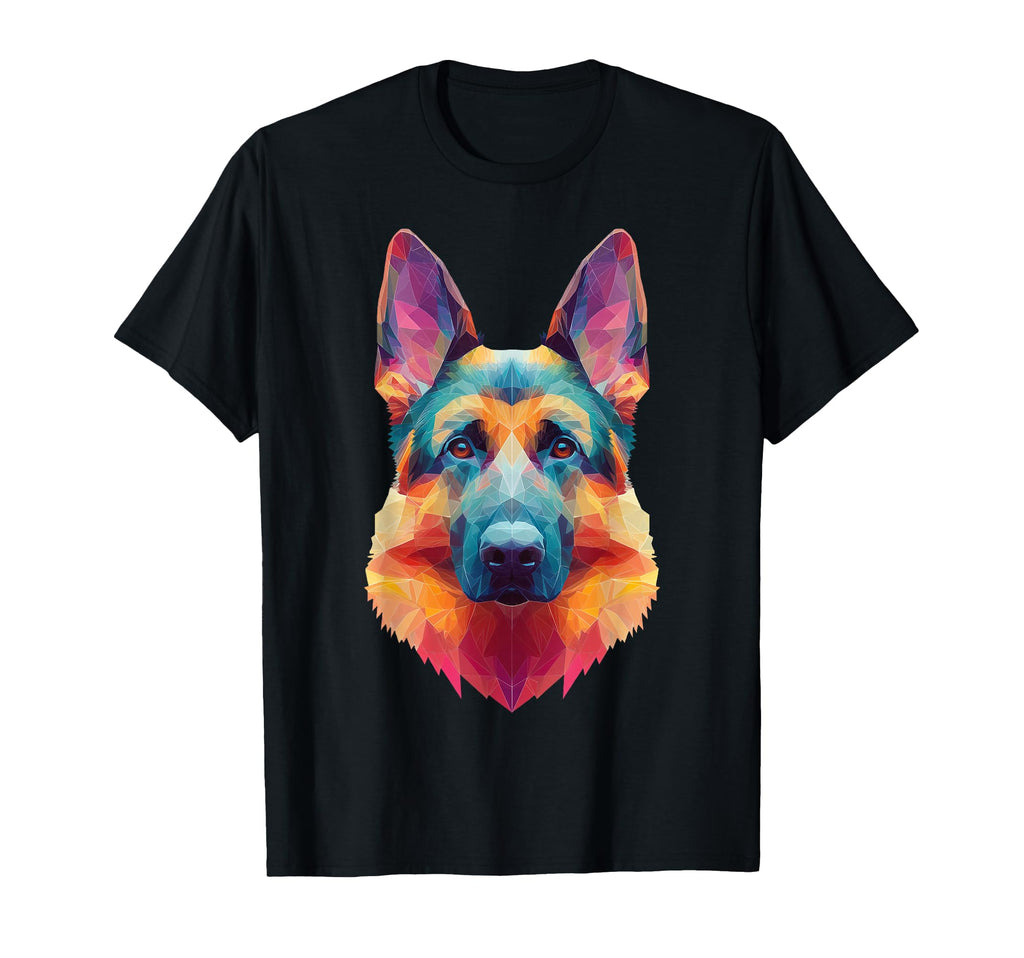 German Shepherd Dog T-Shirt - Custom Art Print Men Women - T-Shirt, Sweatshirt, Hoodie