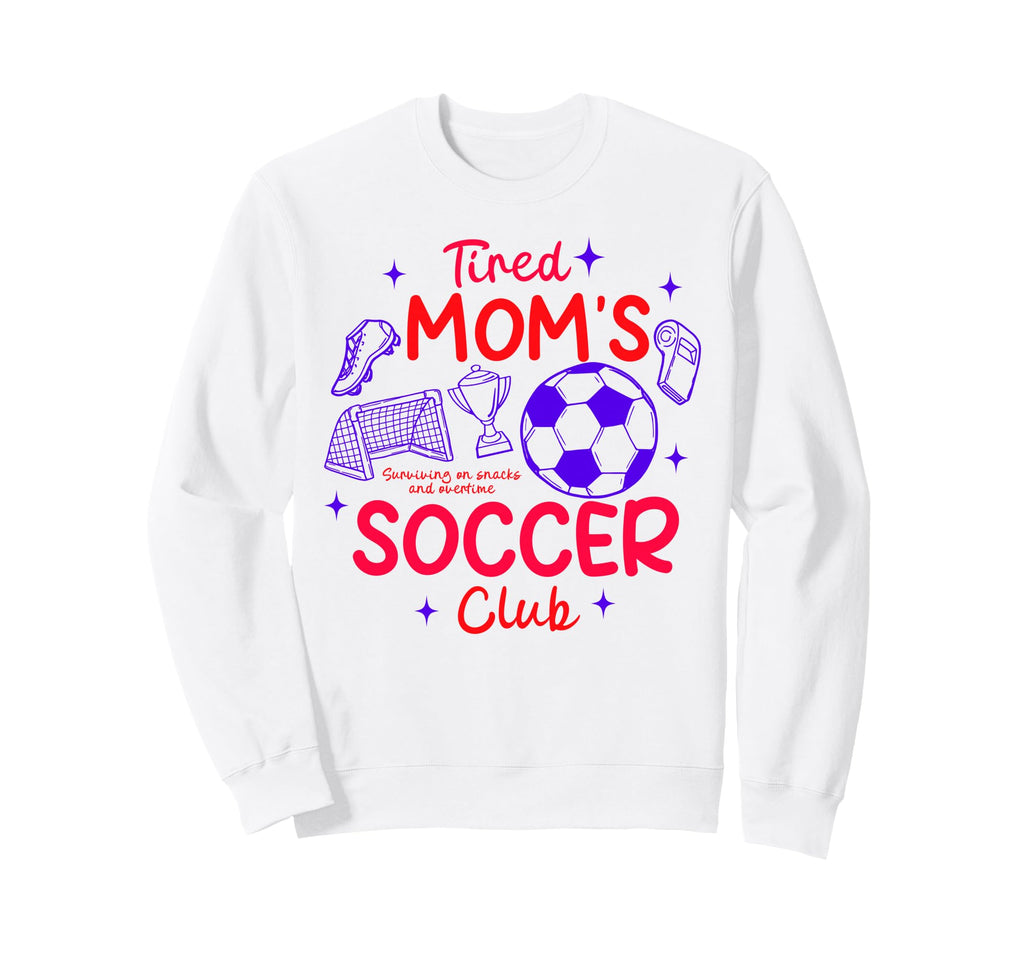 Soccer Mom Soccer Mama Game Day Sweatshirt - Custom Art Print for Adults - T-Shirt, Sweatshirt, Hoodie