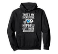 My Incredible Nephew Soccer Aunt Soccer Hoodie - Graphic Print for Adults - T-Shirt, Sweatshirt, Hoodie