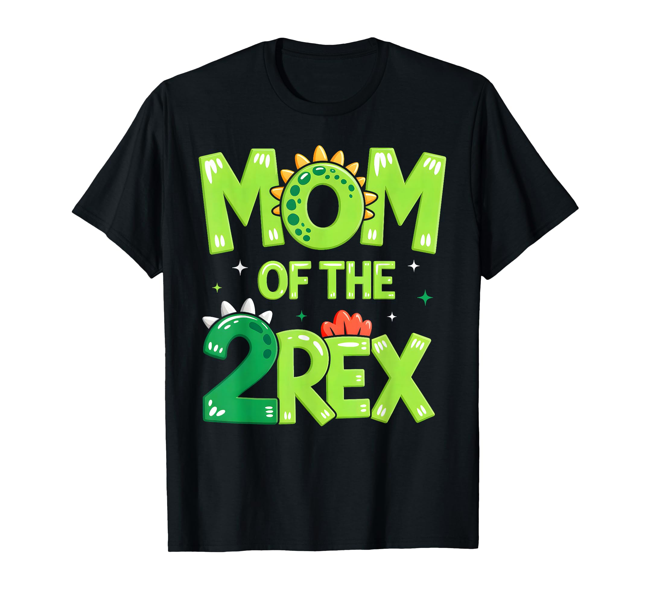 Mom Two Rex Dinosaur Family Matching T-Shirt - Streetwear Style for Adults - T-Shirt, Sweatshirt, Hoodie