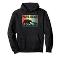Papa Bear Sunset Forest Fathers Day Hoodie - Minimalist Print for Adults - T-Shirt, Sweatshirt, Hoodie