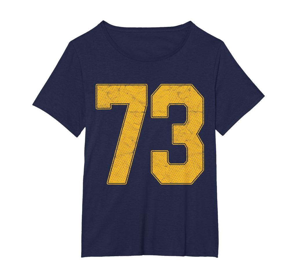 Number 73 Numbered Uniform Sports T-Shirt - Novelty Apparel for Adults - T-Shirt, Sweatshirt, Hoodie