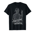 Awesome Like My Daughter Skeleton Funny T-Shirt - Minimalist Print Unisex - T-Shirt, Sweatshirt, Hoodie