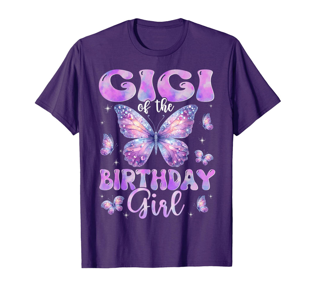 Gigi Birthday Butterfly Family Matching T-Shirt - Unique Graphic for Adults - T-Shirt, Sweatshirt, Hoodie