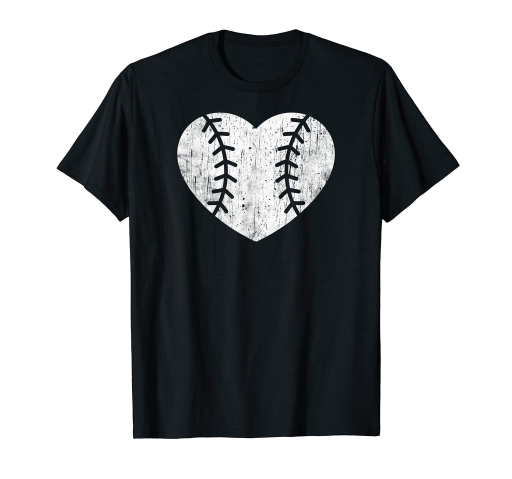 Heart Shaped Baseball Love Little League T-Shirt - Graphic Print Unisex - T-Shirt, Sweatshirt, Hoodie