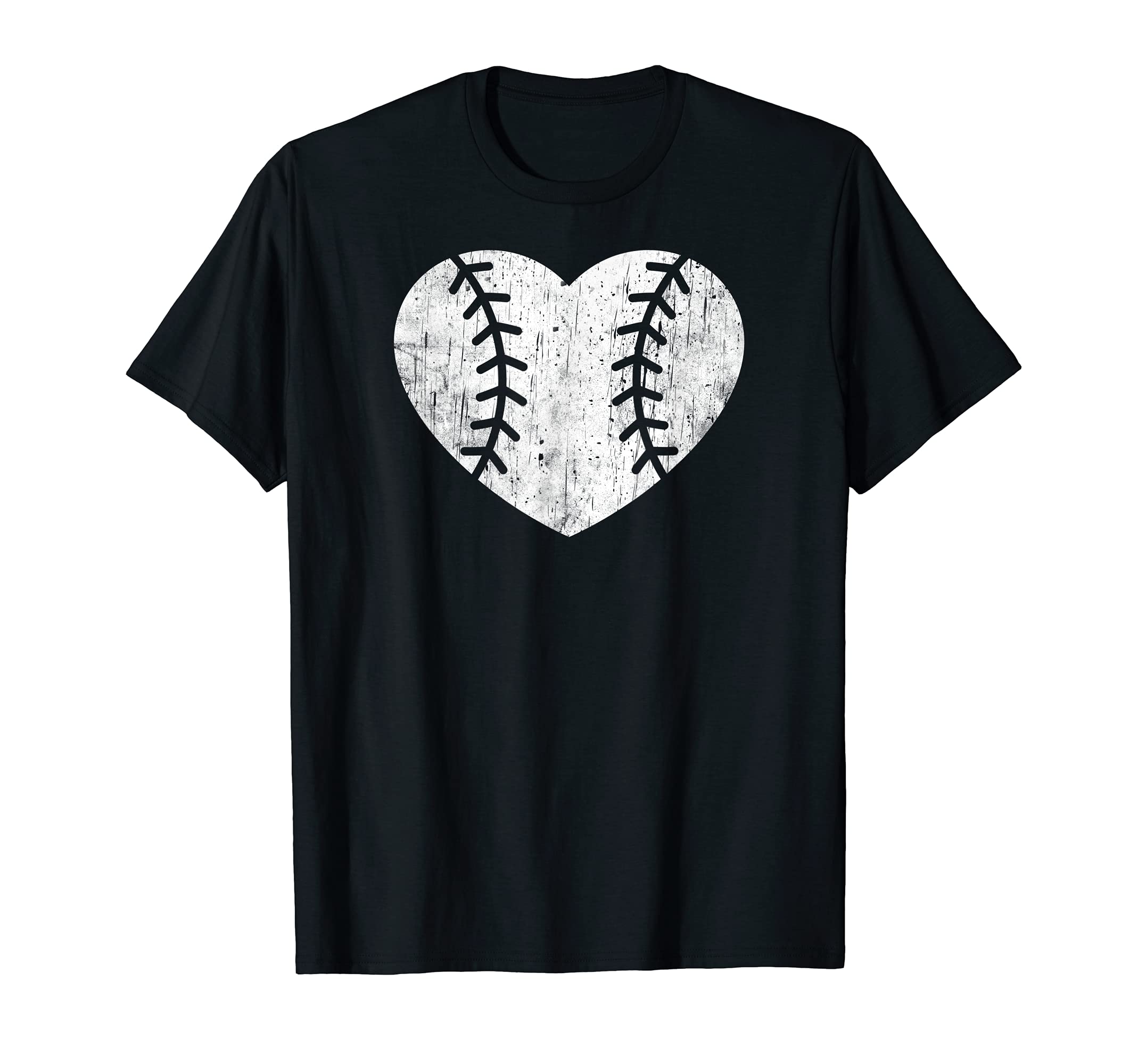 Heart Shaped Baseball Love Little League T-Shirt - Graphic Print Unisex - T-Shirt, Sweatshirt, Hoodie