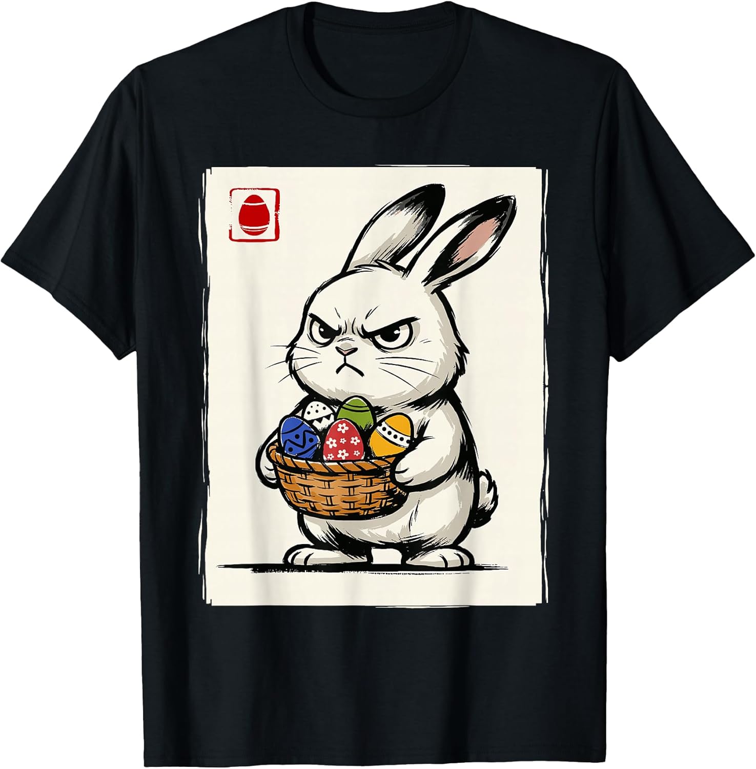 Kawaii Japanese Cute Easter Bunny Funny - Adult & Kids T-Shirts, Sweatshirts & Hoodies apparel design preview 1