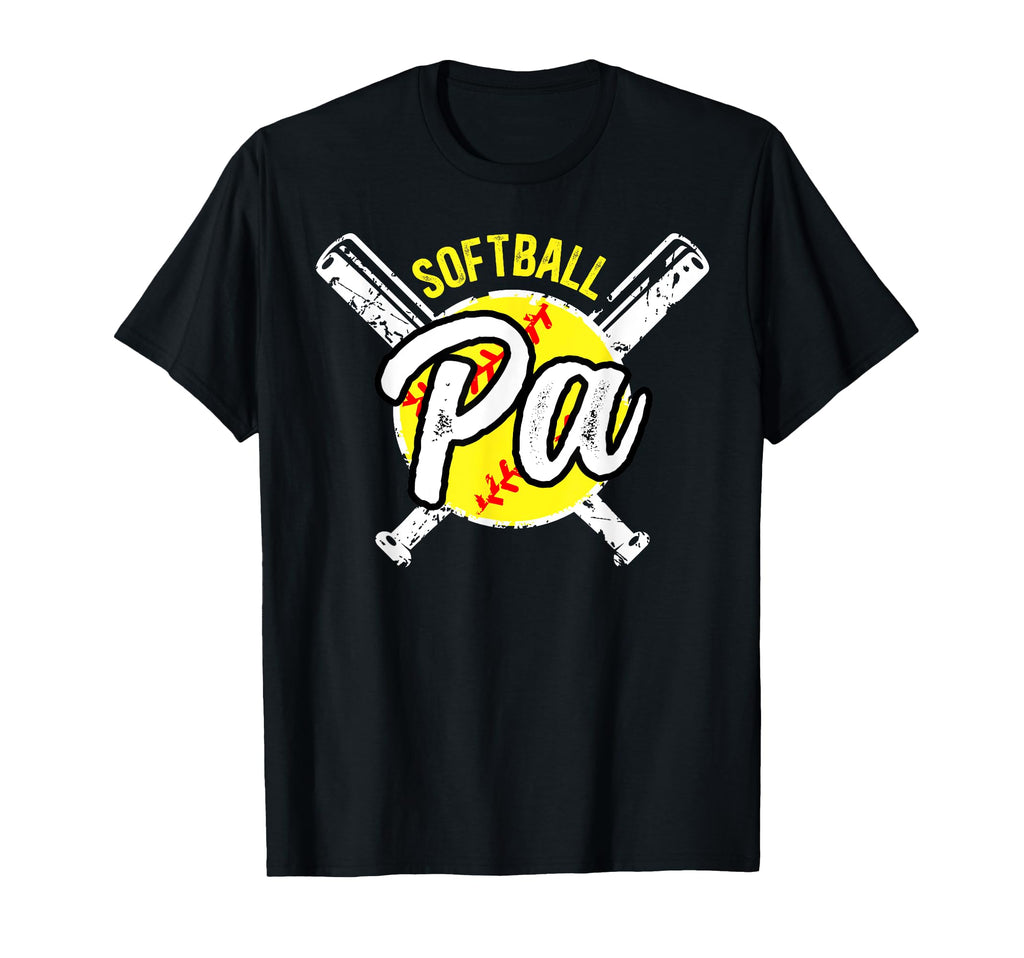 Softball Pa Grandpa Pa Softball T-Shirt - Fun Novelty Design Men Women - T-Shirt, Sweatshirt, Hoodie