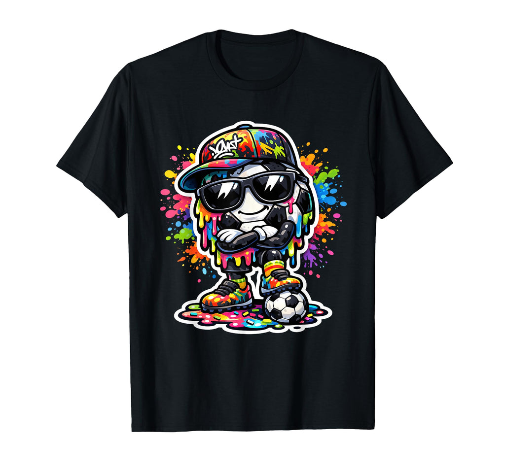 Soccer Ice Cream Drip Soccer Stuff T-Shirt - Custom Art Print for Adults - T-Shirt, Sweatshirt, Hoodie