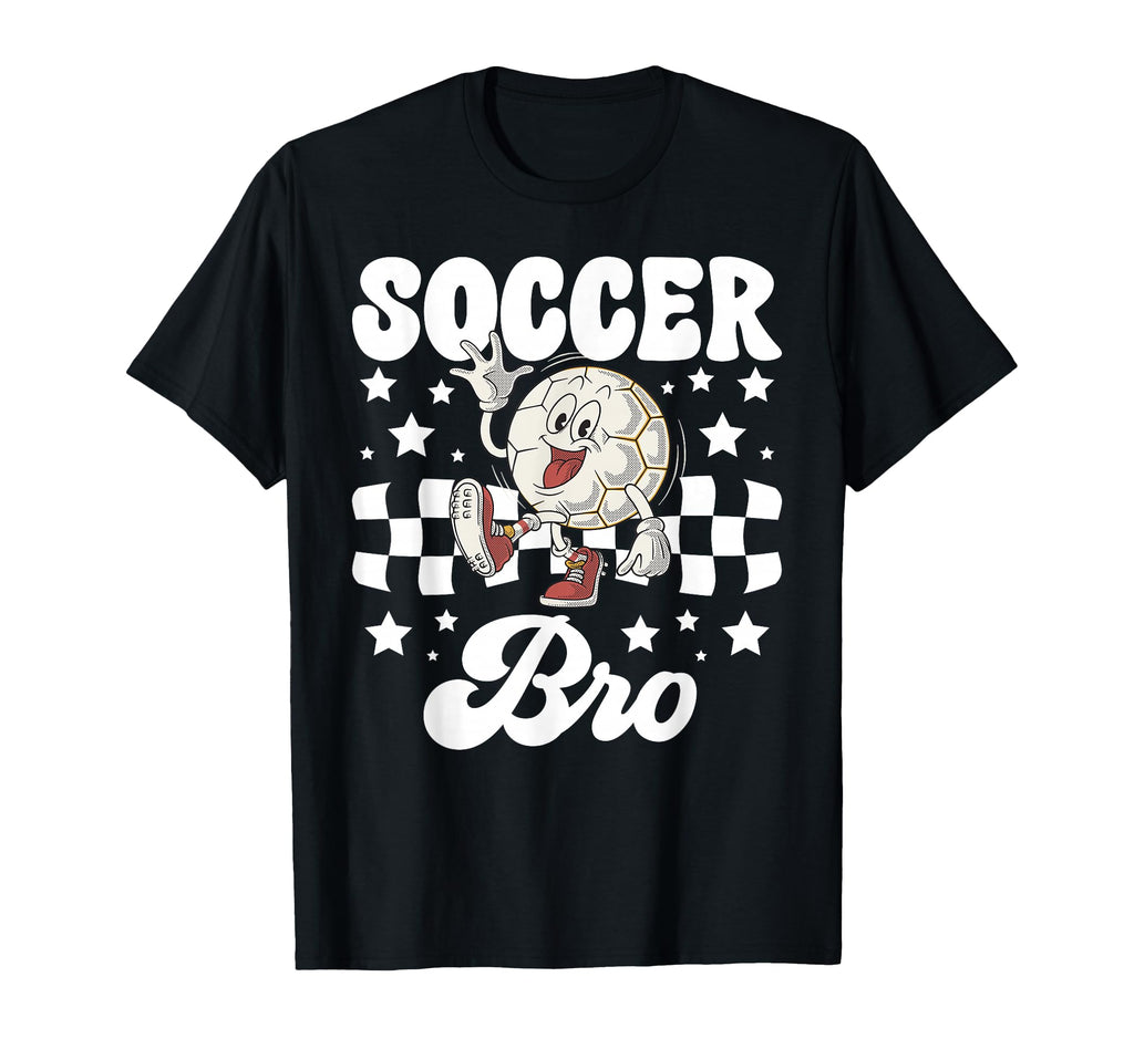 Soccer Bro Groovy Soccer Brother T-Shirt - Aesthetic Graphic for Adults - T-Shirt, Sweatshirt, Hoodie