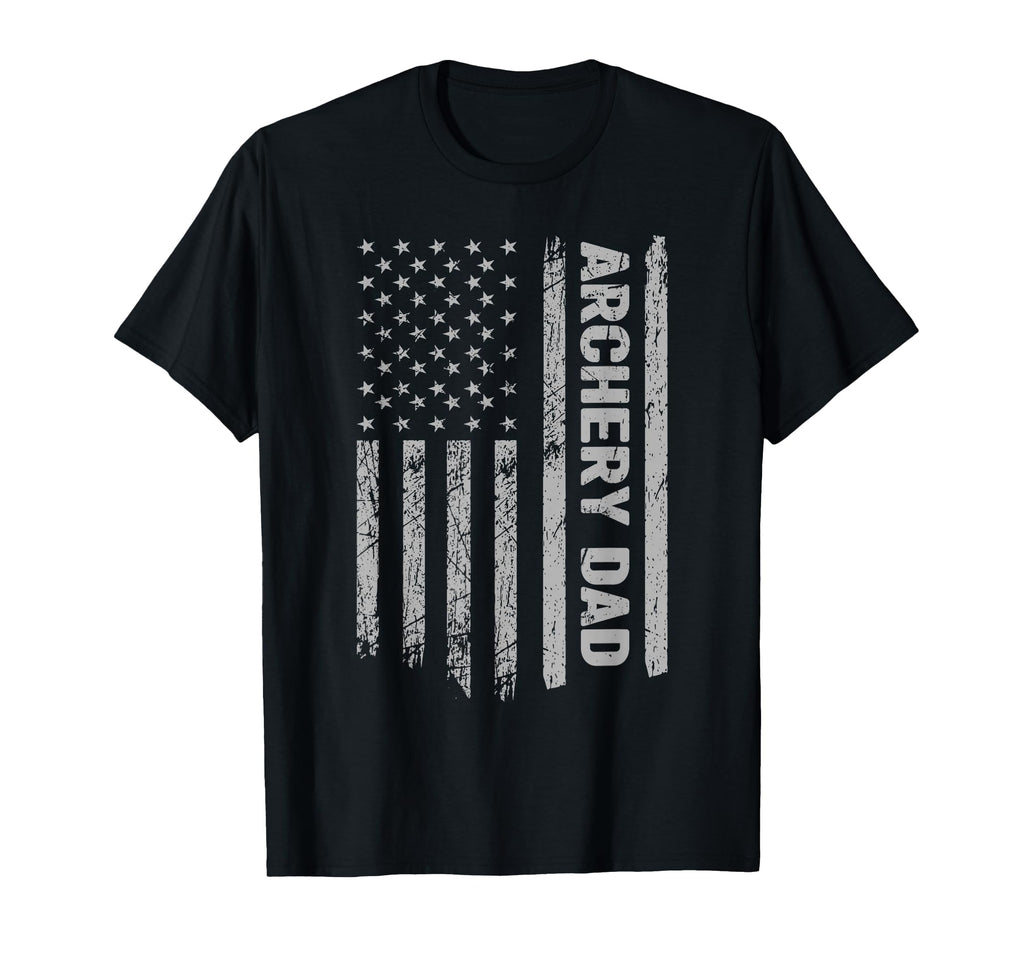 Funny Archery Dad America Us Flag T-Shirt - Custom Art Print for Adults - T-Shirt, Sweatshirt, Hoodie