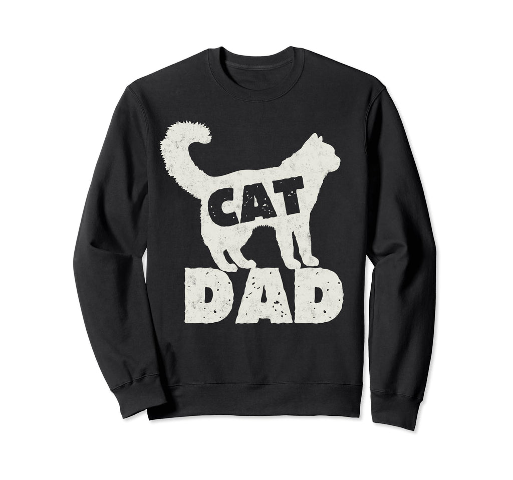 Cat Dad Fathers Day Grandpa Cats Sweatshirt - Novelty Apparel for Adults - T-Shirt, Sweatshirt, Hoodie