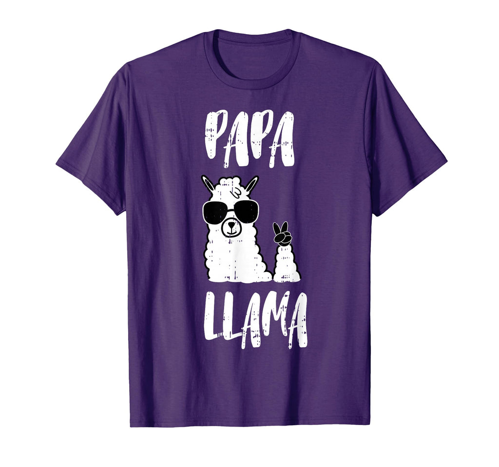 Funny Papa Llama Daddy First Fathers Day T-Shirt - Minimalist Print Unisex - T-Shirt, Sweatshirt, Hoodie