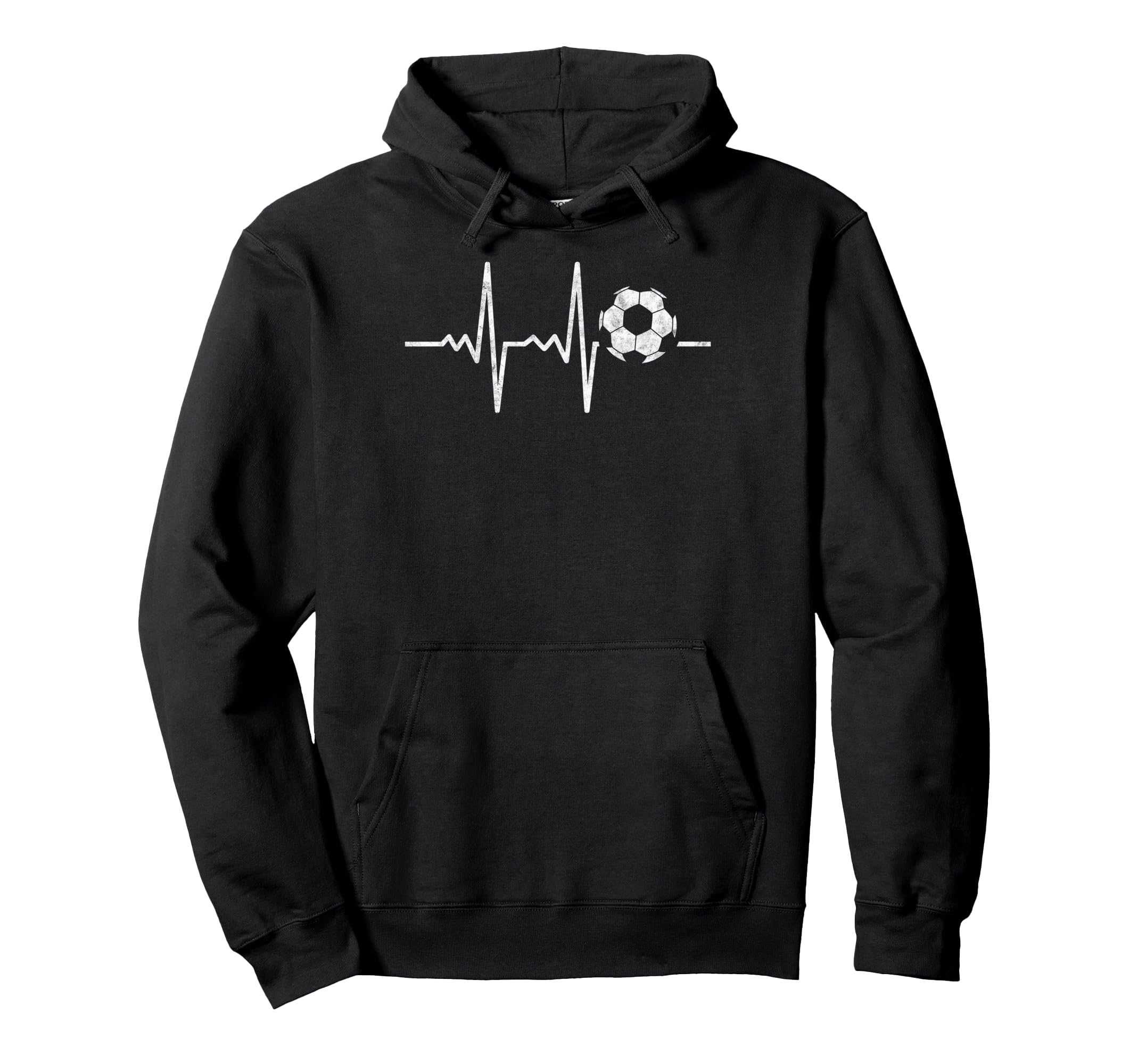 Heartbeat Soccer Player Ball Soccer Hoodie - Streetwear Style for Adults - T-Shirt, Sweatshirt, Hoodie