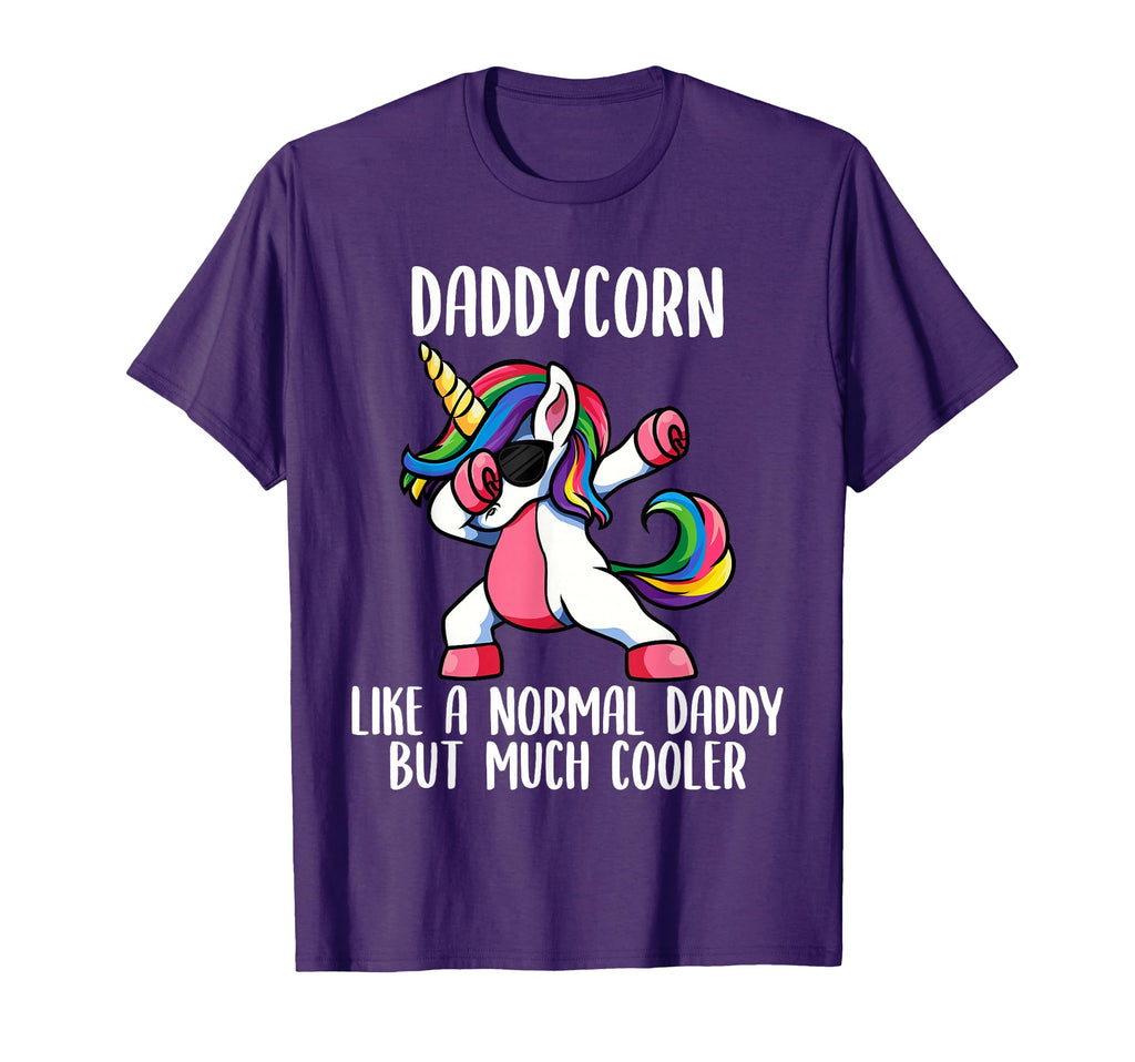 Unicorn Daddy Birthday Party T-Shirt - Casual Everyday Wear Unisex - T-Shirt, Sweatshirt, Hoodie