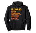 Funny Husband Dad Grandpa Grilling Hoodie - Casual Everyday Wear Men Women - T-Shirt, Sweatshirt, Hoodie