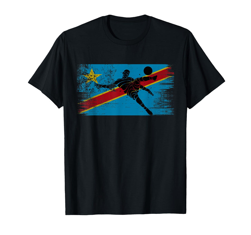 Congo Soccer Congolese Football T-Shirt - Aesthetic Graphic for Adults - T-Shirt, Sweatshirt, Hoodie