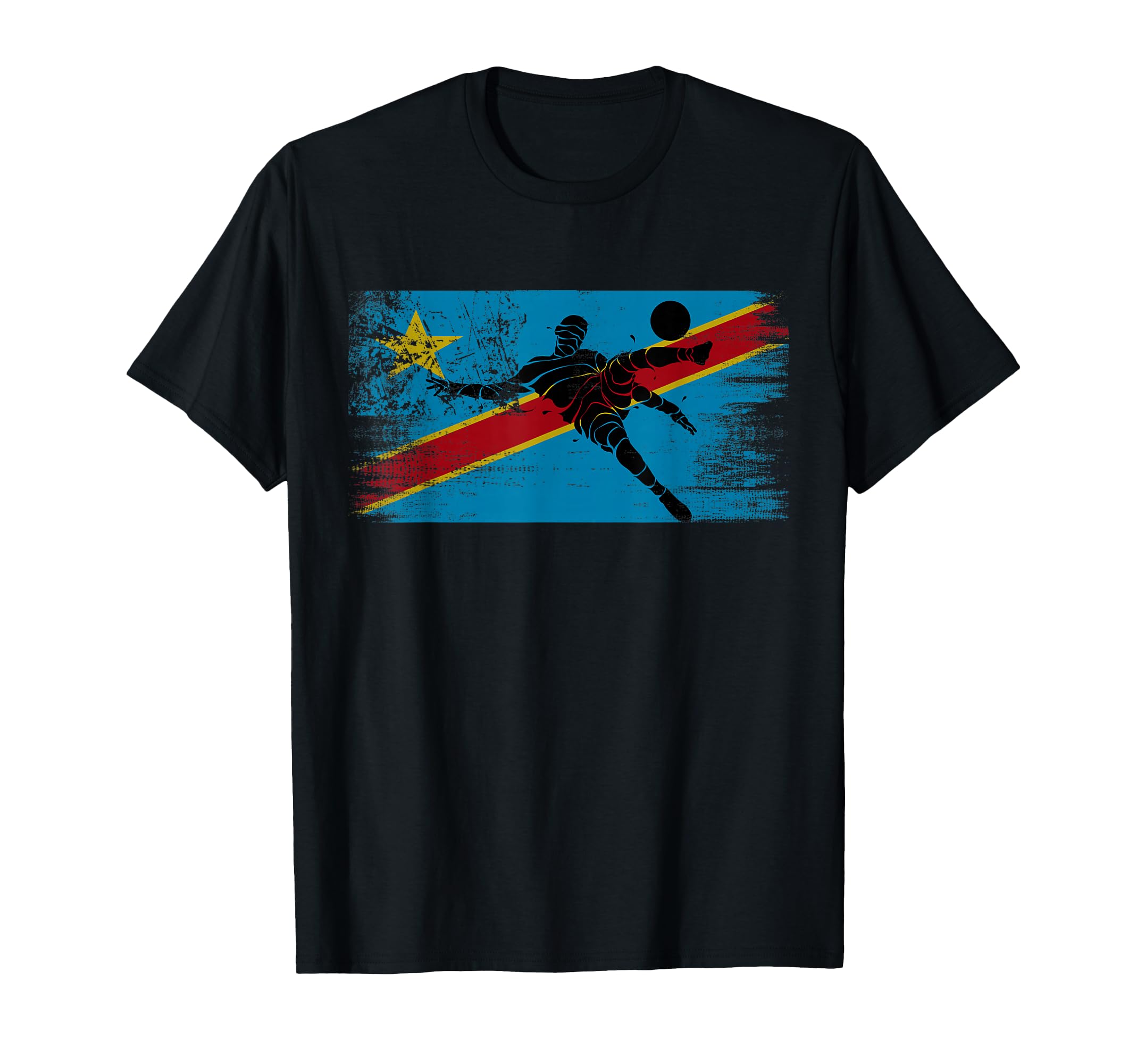Congo Soccer Congolese Football T-Shirt - Aesthetic Graphic for Adults - T-Shirt, Sweatshirt, Hoodie
